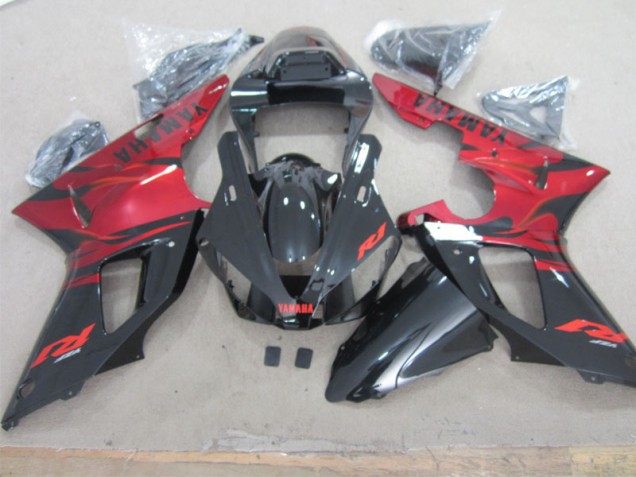 00-01 Black Red YZF R1 Motorcycle Fairings
