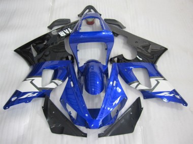 00-01 Blue Black White YZF R1 Motorcycle Fairing
