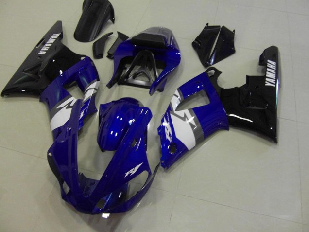00-01 Blue Black White YZF R1 Motorcycle Fairings 00-01 Blue Black White YZF R1 Motorcycle Fairings