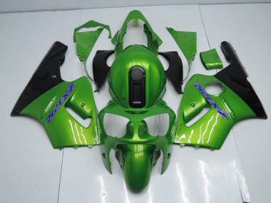 00-01 Green and Black ZX12R Motorcycle Fairings