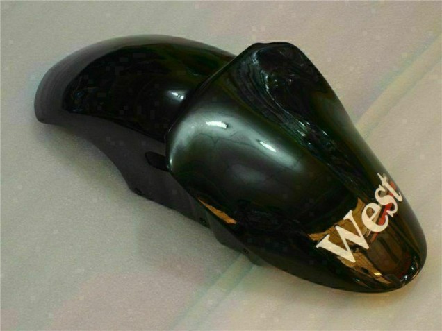 00-02 Black West Ninja ZX6R Motorcycle Fairings 00-02 Black West Ninja ZX6R Motorcycle Fairings