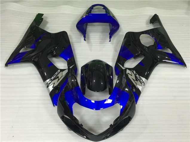 00-02 Blue Black GSXR 1000 Motorcycle Fairings 00-02 Blue Black GSXR 1000 Motorcycle Fairings