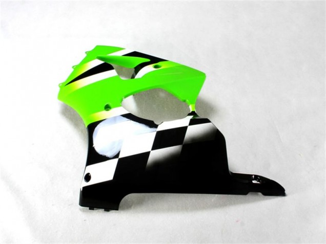00-02 Green Black White ZX6R Motorcycle Fairings 00-02 Green Black White ZX6R Motorcycle Fairings