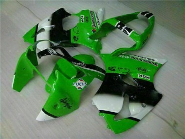 00-02 Green Black ZX6R Motorcycle Fairing & Bodywork