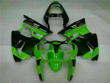 00-02 Green ZX6R Motorcycle Fairings