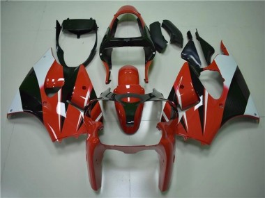 00-02 Red Black White ZX6R Motorcycle Fairings