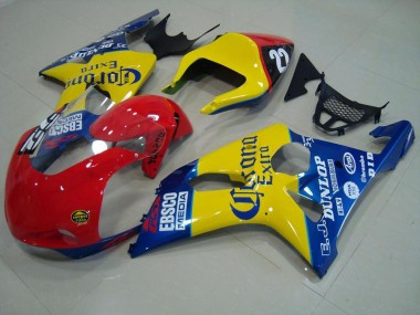 00-02 Red Yellow Blue Corona Race GSXR 1000 Motorcycle Fairings