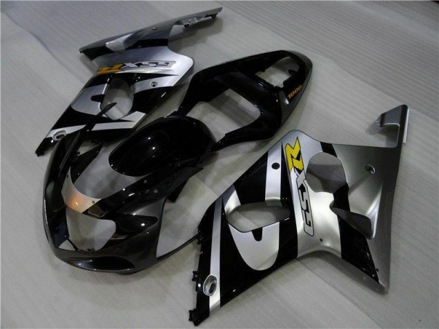00-02 Silver Black GSXR 1000 Motorcycle Fairings 00-02 Silver Black GSXR 1000 Motorcycle Fairings