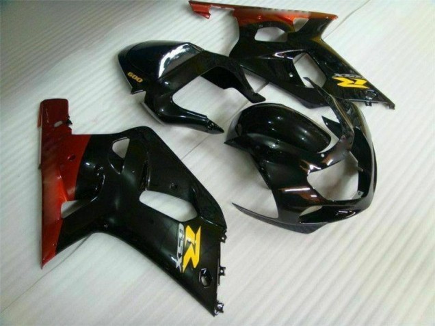 01-03 Black GSXR 600/750 Motorcycle Fairing 01-03 Black GSXR 600/750 Motorcycle Fairing