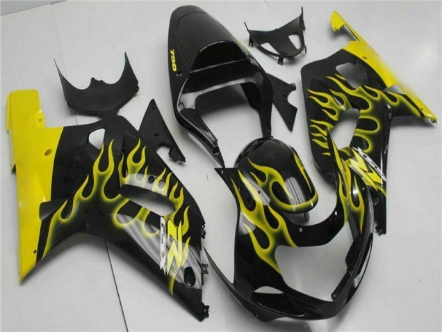 01-03 Black GSXR 600/750 Motorcycle Fairings 01-03 Black GSXR 600/750 Motorcycle Fairings