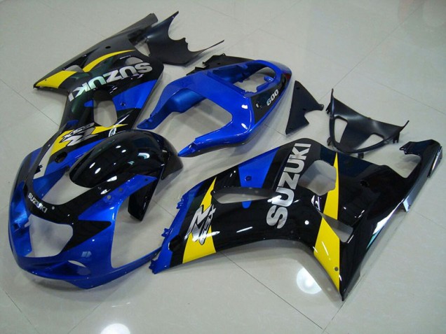 01-03 Blue Black GSXR 750 Motorcycle Fairings 01-03 Blue Black GSXR 750 Motorcycle Fairings