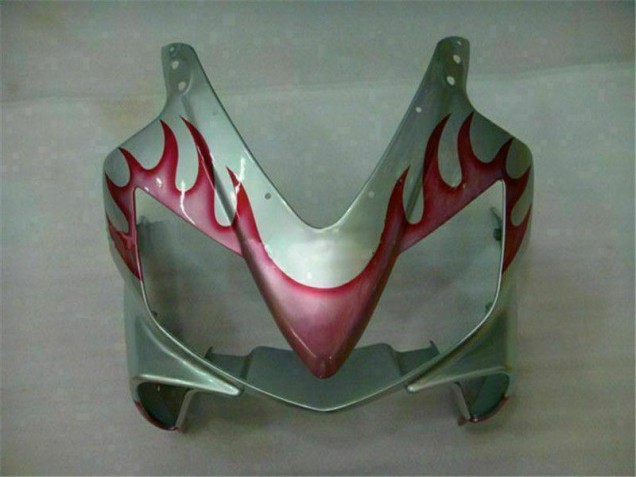 01-03 Red Flame Silver CBR600 F4i Motorcycle Fairings