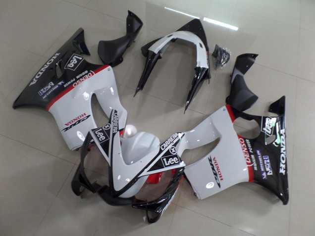 01-03 White Black Carrera Lee CBR600 F4i Motorcycle Fairings