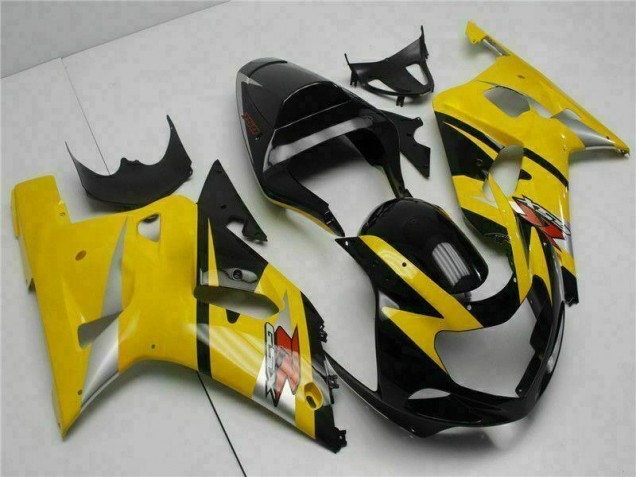 01-03 Yellow GSXR 600/750 Motorcycle Fairings 01-03 Yellow GSXR 600/750 Motorcycle Fairings