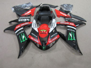 02-03 Black Red Motul YZF R1 Motorcycle Fairings