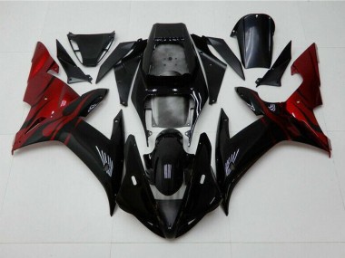 02-03 Black Red YZF R1 Motorcycle Fairings