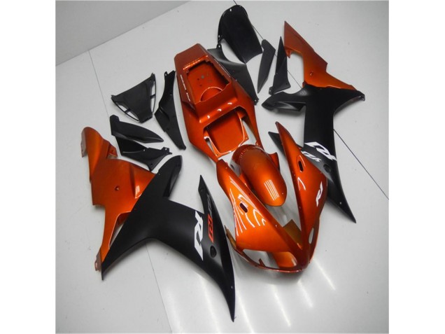 02-03 Orange Black YZF R1 Motorcycle Fairings