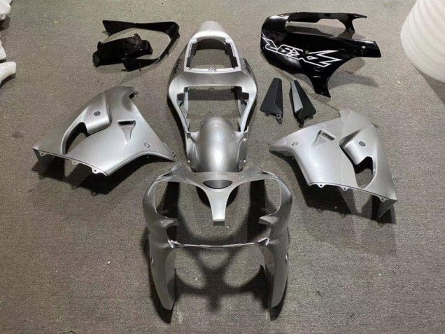 02-03 Silver Glossy Black ZX9R Motorcycle Fairings 02-03 Silver Glossy Black ZX9R Motorcycle Fairings