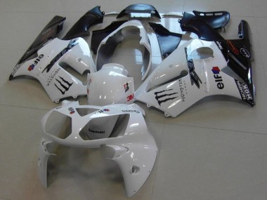 02-06 White Monster ZX12R Motorcycle Fairings