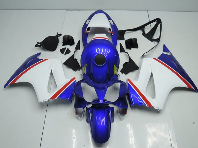 02-13 Blue and White VFR800 Motorcycle Fairings 02-13 Blue and White VFR800 Motorcycle Fairings