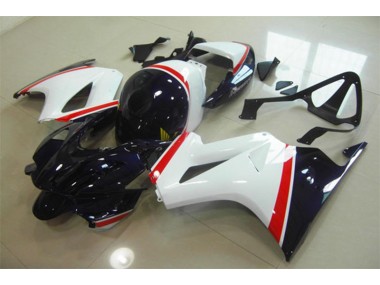 02-13 White Blue VFR800 Motorcycle Fairings