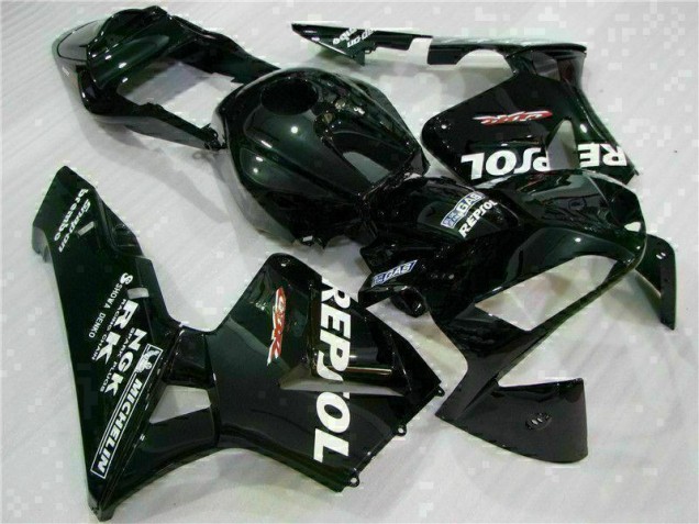 03-04 Black CBR600RR Aftermarket Motorcycle Fairings 03-04 Black CBR600RR Aftermarket Motorcycle Fairings