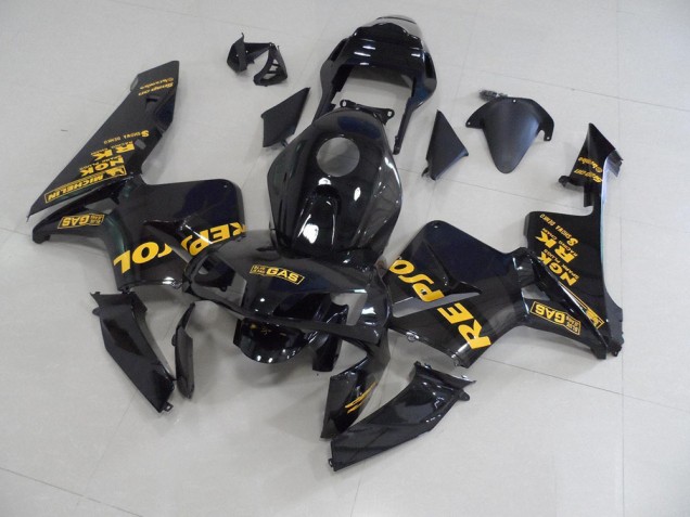 03-04 Black Repsol CBR600RR Motorcycle Fairings 03-04 Black Repsol CBR600RR Motorcycle Fairings