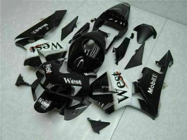 03-04 Black West CBR600RR Motorcycle Fairings
