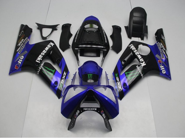 03-04 Blue Monster ZX6R Motorcycle Fairings