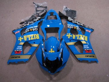 03-04 Blue Rizla Q8 Oils GSXR 1000 Motorcycle Fairings