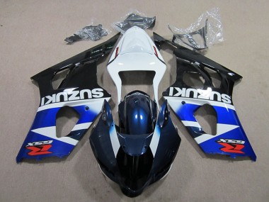 03-04 Blue White Decal GSXR 1000 Motorcycle Fairing
