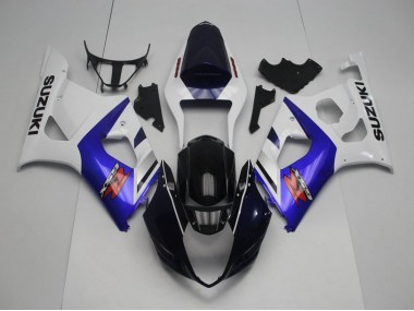 03-04 Dark Blue Front and Blue GSXR 1000 Motorcycle Fairings