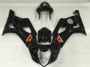 03-04 Glossy Black GSXR 1000 Motorcycle Bodywork