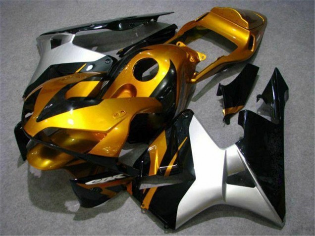 03-04 Gold Silver Black CBR600RR Motorcycle Fairings 03-04 Gold Silver Black CBR600RR Motorcycle Fairings