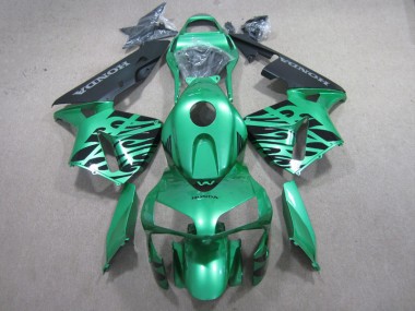 03-04 Green Black CBR600RR Motorcycle Fairings