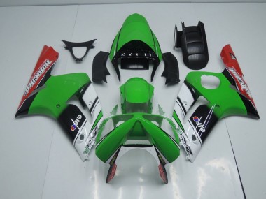 03-04 Green Motocard ZX6R Motorcycle Fairings