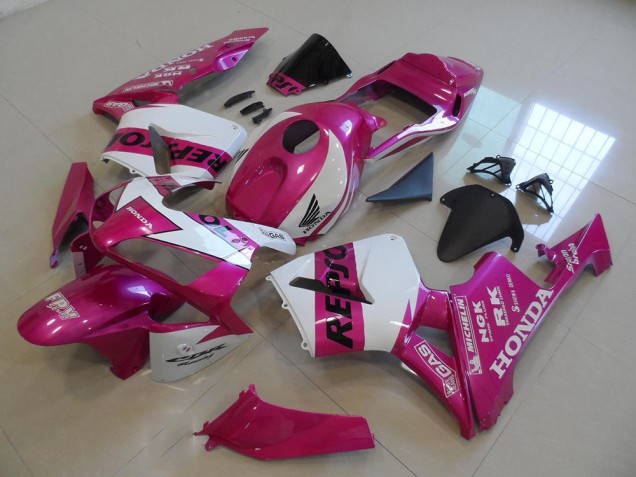 03-04 Pink Repsol CBR600RR Motorcycle Fairing 03-04 Pink Repsol CBR600RR Motorcycle Fairing