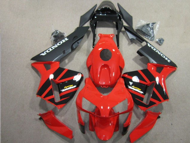 03-04 Red Black CBR600RR Motorcycle Fairing 03-04 Red Black CBR600RR Motorcycle Fairing