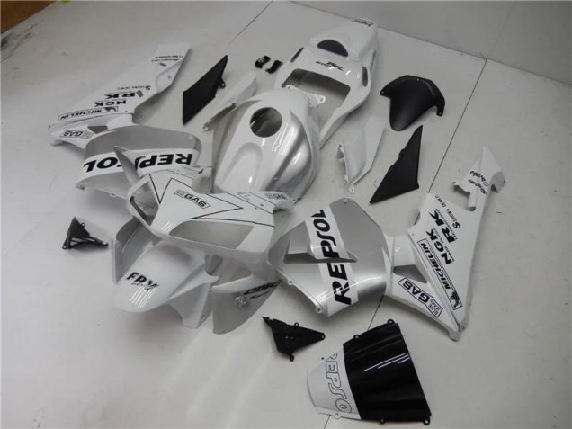 03-04 Silver White Black Repsol CBR600RR Motorcycle Fairings