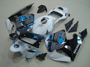 03-04 White Black Blue CBR600RR Motorcycle Fairings