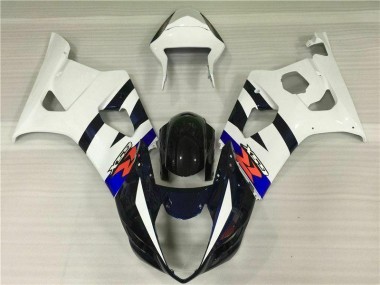 03-04 White Black GSXR 1000 Motorcycle Fairing Kits