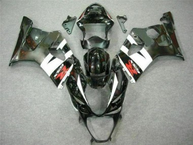 03-04 White Black GSXR 1000 Motorcycle Fairings