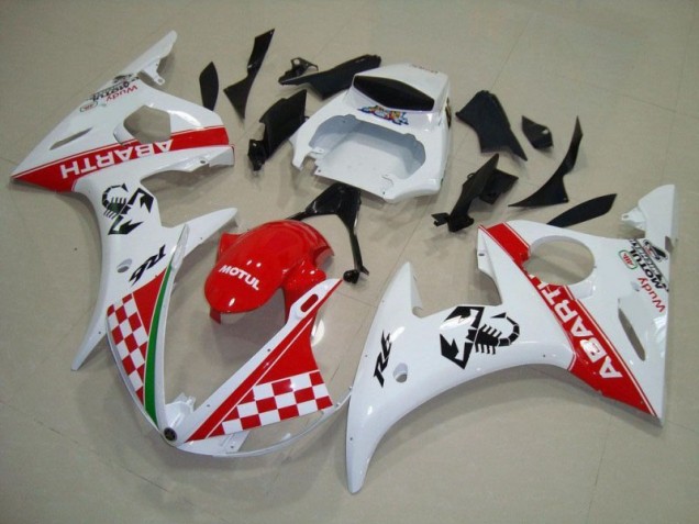 03-05 Red White YZF R6 Motorcycle Bodywork 03-05 Red White YZF R6 Motorcycle Bodywork