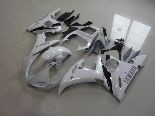 03-05 White and Grey Decals YZF R6 Motorcycle Fairings 03-05 White and Grey Decals YZF R6 Motorcycle Fairings
