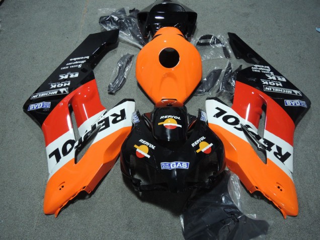 04-05 Black Orange Repsol CBR1000RR Motorcycle Fairing 04-05 Black Orange Repsol CBR1000RR Motorcycle Fairing