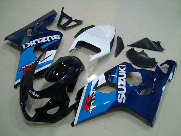 04-05 Blue White GSXR 750 Motorcycle Fairings 04-05 Blue White GSXR 750 Motorcycle Fairings