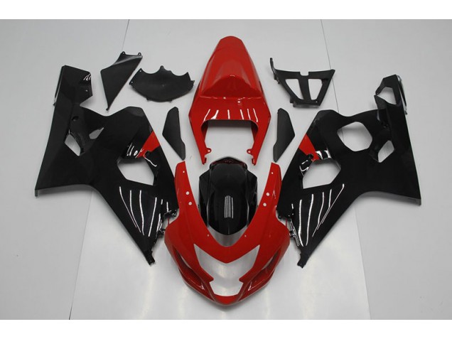 04-05 Red Black GSXR 750 Motorcycle Fairing 04-05 Red Black GSXR 750 Motorcycle Fairing