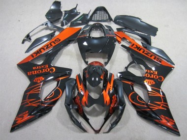 05-06 Black Orange Corona Extra GSXR 1000 Motorcycle Fairings