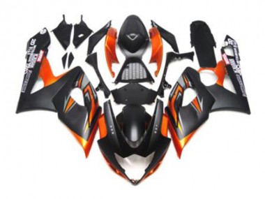 05-06 Black Orange GSXR 1000 Motorcycle Fairings