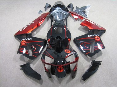 05-06 Black Red BACARDI CBR600RR Motorcycle Fairings
